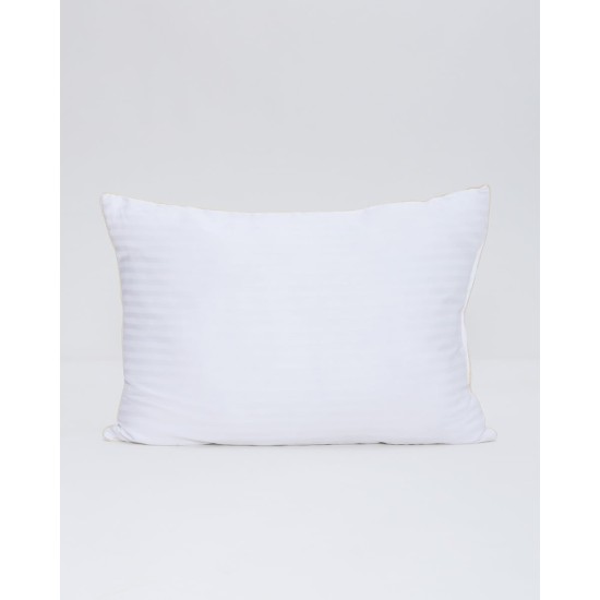 Σκληρό Μαξιλάρι Ύπνου με Μπεζ Ρέλι Studio 900gr 50x70cm 50x70cm Άσπρο