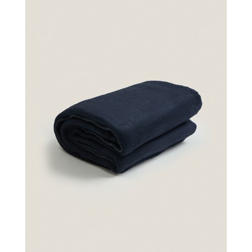 Μονόχρωμη Κουβέρτα Vermio σε 2 Διαστάσεις Υπέρδιπλη | 200x220cm Μπλε Σκούρο