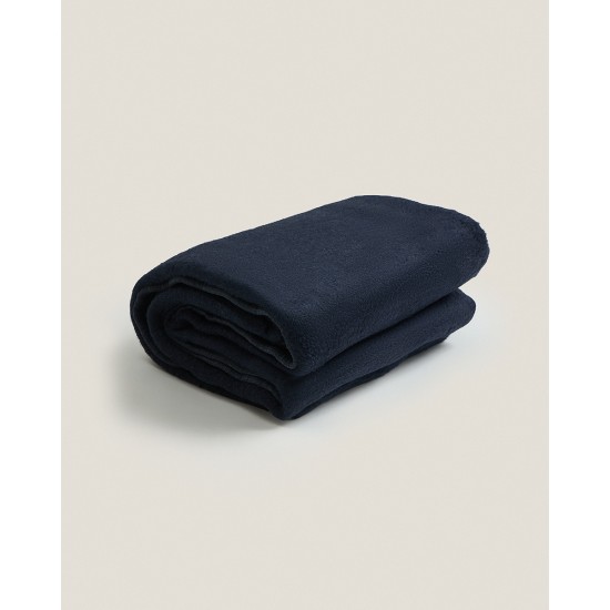 Μονόχρωμη Κουβέρτα Vermio σε 2 Διαστάσεις Υπέρδιπλη | 200x220cm Μπλε Σκούρο