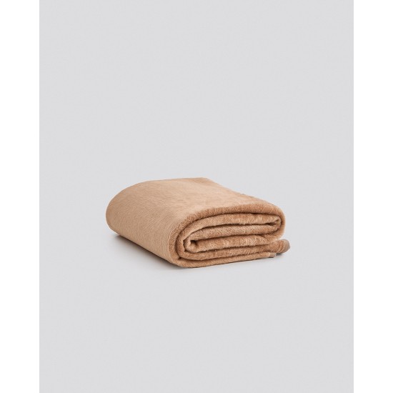 Μονόχρωμη Κουβέρτα Vermio σε 2 Διαστάσεις Υπέρδιπλη (220x240cm) Γκρι - Μπεζ