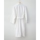 Μονόχρωμο Βαμβακερό Βελουτέ Μπουρνούζι L/XL Berlin Small | Medium Άσπρο