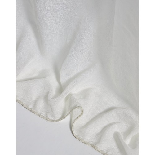 Μονόχρωμο Κρεμ Ύφασμα Γάζα Kyllini Φ320cm Κρεμ