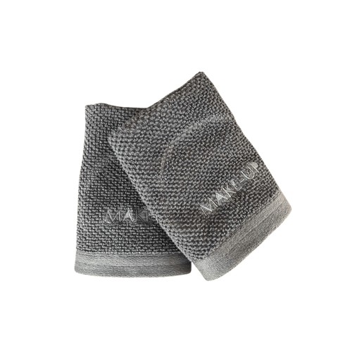 Βαμβακερή Vat Δίκλωνη Πετσέτα με Κέντημα Make-Up Sorra 600gsm Λαβέτα | 30x30cm Ανθρακί