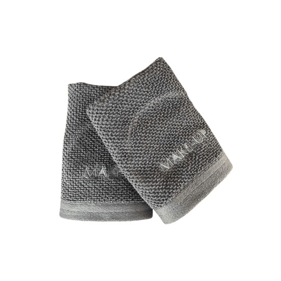 Βαμβακερή Vat Δίκλωνη Πετσέτα με Κέντημα Make-Up Sorra 600gsm Λαβέτα | 30x30cm Ανθρακί Βαμβακερή Vat Δίκλωνη Πετσέτα με Κέντημα Make-Up Sorra 600gsm Λαβέτα | 30x30cm Ανθρακί