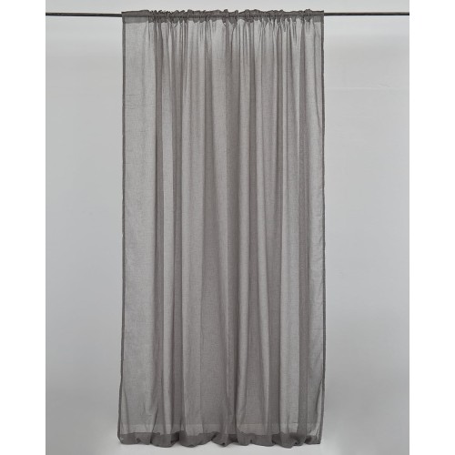 Έτοιμη Ραμμένη Κουρτίνα Γάζα Beatrix σε 6 αποχρώσεις Φαρδύ Φύλλο (240x320cm) Γκρι