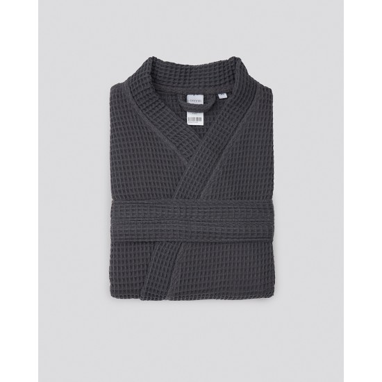 Unisex Ανθρακί Βαμβακερό Πικέ Μπουρνούζι Arena Medium Ανθρακί