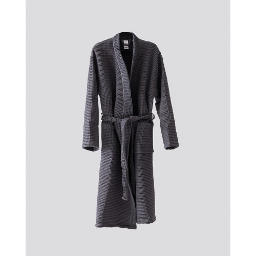 Unisex Ανθρακί Βαμβακερό Πικέ Μπουρνούζι Arena Medium Ανθρακί