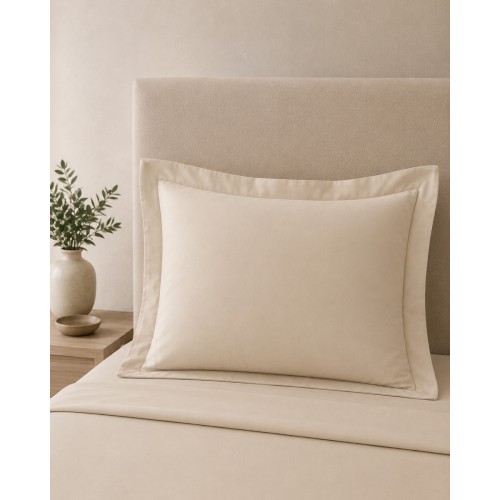 Βαμβακερή Oxford Μαξιλαροθήκη Περκάλι Indanthrene Dye Lodge 52x72 5cm 52x72 5cm Μπεζ