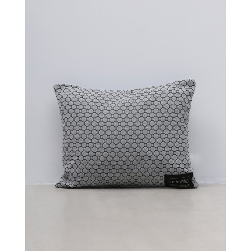 Διακοσμητική μαξιλαροθήκη San Salvador με κυψελωτό σχέδιο 35x45cm Γκρι