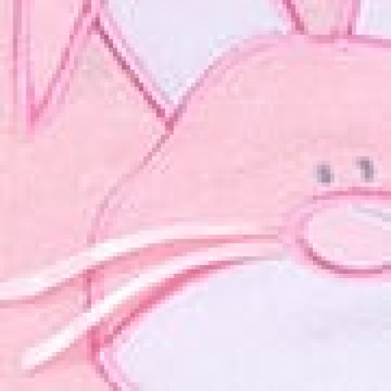 Σετ πετσετέ Rabbit με κέντημα λαγουδάκι Σετ Ροζ Σετ πετσετέ Rabbit με κέντημα λαγουδάκι Σετ Ροζ