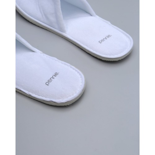 Χειμερινές Κλειστές Βελουτέ Παντόφλες Lana One Size (Παντόφλες επισκεπτών) Άσπρο Χειμερινές Κλειστές Βελουτέ Παντόφλες Lana One Size (Παντόφλες επισκεπτών) Άσπρο