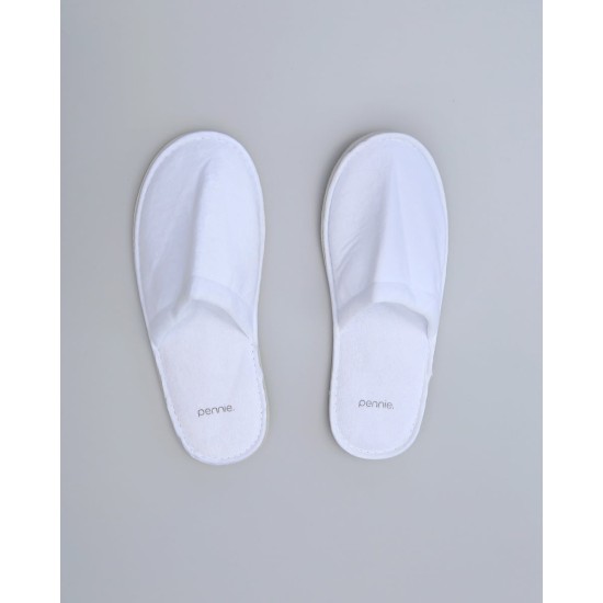 Χειμερινές Κλειστές Βελουτέ Παντόφλες Lana One Size (Παντόφλες επισκεπτών) Άσπρο Χειμερινές Κλειστές Βελουτέ Παντόφλες Lana One Size (Παντόφλες επισκεπτών) Άσπρο