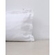 Μαξιλαροθήκη Chalet Oxford με σατινόριγο σχέδιο 50x70cm Άσπρο Μαξιλαροθήκη Chalet Oxford με σατινόριγο σχέδιο 50x70cm Άσπρο