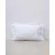 Μαξιλαροθήκη Chalet Oxford με σατινόριγο σχέδιο 50x70cm Άσπρο Μαξιλαροθήκη Chalet Oxford με σατινόριγο σχέδιο 50x70cm Άσπρο
