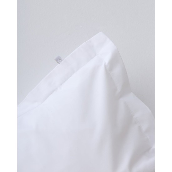 Oxford μαξιλαροθήκη Bungalow 50x70 5cm Άσπρο Oxford μαξιλαροθήκη Bungalow 50x70 5cm Άσπρο