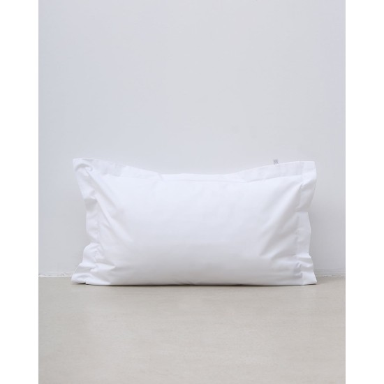 Oxford μαξιλαροθήκη Bungalow 50x70 5cm Άσπρο Oxford μαξιλαροθήκη Bungalow 50x70 5cm Άσπρο
