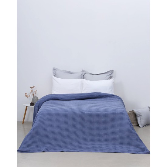 Κουβέρτα πικέ Raul II Super Υπέρδιπλη (270x240cm) Μπλε Κουβέρτα πικέ Raul II Super Υπέρδιπλη (270x240cm) Μπλε