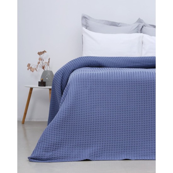 Κουβέρτα πικέ Raul II Super Υπέρδιπλη (270x240cm) Μπλε Κουβέρτα πικέ Raul II Super Υπέρδιπλη (270x240cm) Μπλε