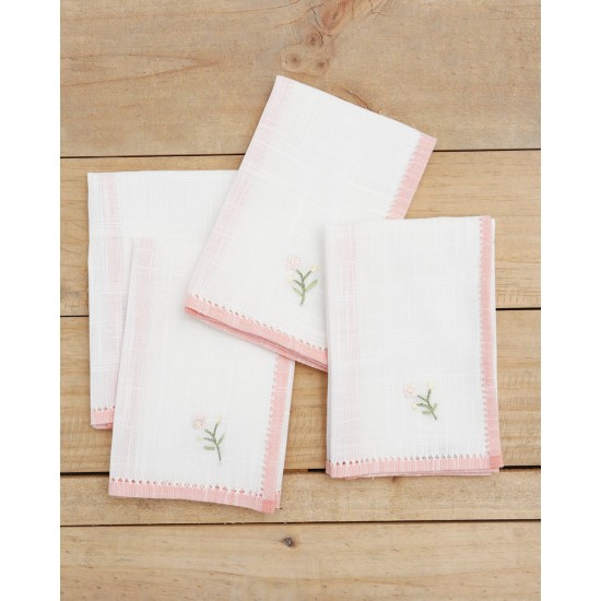 Σετ 4 τεμ Πετσέτες Φαγητού Herbal Σχ. 148 Bo Maison 42x42cm Ροζ Σετ 4 τεμ Πετσέτες Φαγητού Herbal Σχ. 148 Bo Maison 42x42cm Ροζ