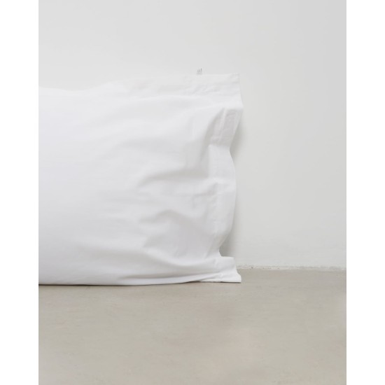 Ξενοδοχειακή Περκαλένια Μαξιλαροθήκη Oxford 3 Πλευρές Pallas 50x70 5cm Άσπρο Ξενοδοχειακή Περκαλένια Μαξιλαροθήκη Oxford 3 Πλευρές Pallas 50x70 5cm Άσπρο