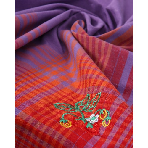 Τραπεζομάντηλο Fraoula με σχέδιο φράουλας 2 ατόμων Λιλά Τραπεζομάντηλο Fraoula με σχέδιο φράουλας 2 ατόμων Λιλά