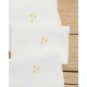 Σετ Πετσέτες Φαγητού 4 τεμ Κέντημα Μαργαρίτα  42x42cm Εκρού