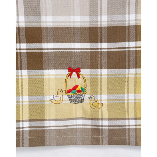 Καρώ Τραβέρσα Κέντημα Καλάθι 40x180cm Soho Τραβέρσα (40x180cm) Μπεζ