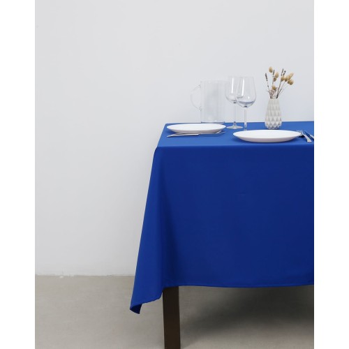 Μονόχρωμο τραπεζομάντηλο Monaco 6 ατόμων (140x175cm) Μπλε Royal