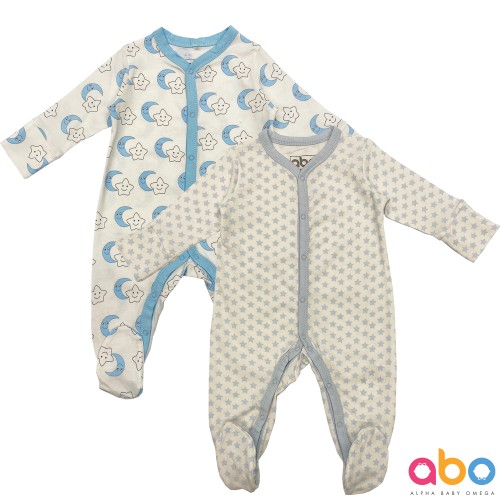 Σετ 2 μακρυμάνικα φορμάκια Moon ABO