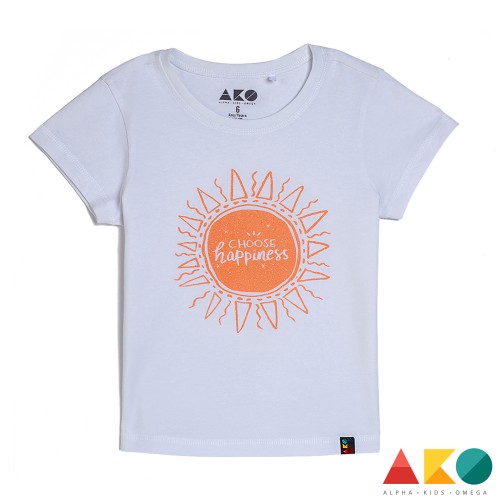 Μπλούζα κοντομάνικη Choose happiness  AKO
