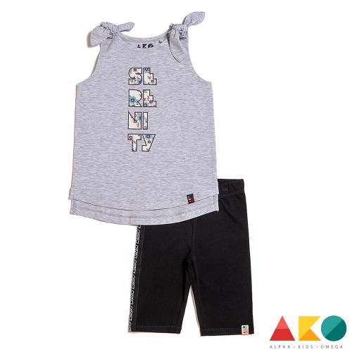 Σετ αμάνικο μπλουζάκι με κολαν Serenity AKO