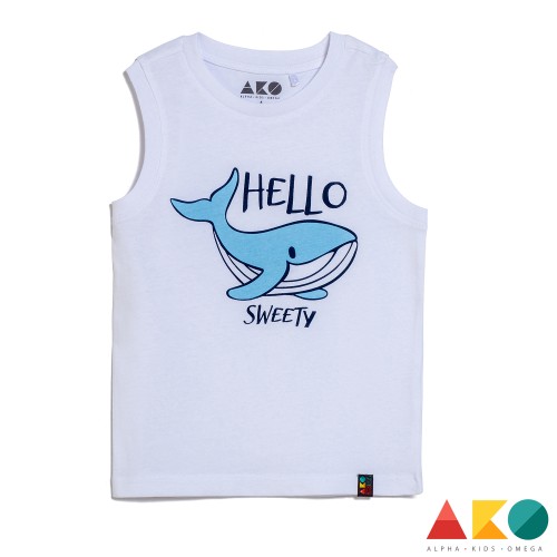 Μπλούζα αμάνικη Hello Sweety AKO