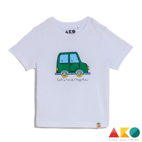 Μπλούζα κοντομάνικη Lets travel together AKO