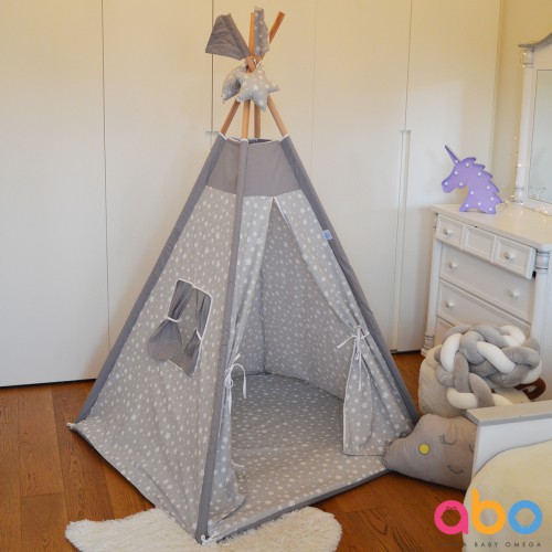 Παιδική σκηνή Stars Grey ABO