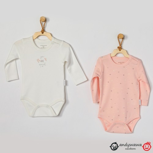 Σετ 2 μακρυμάνικα κορμάκια Home Sweet Home