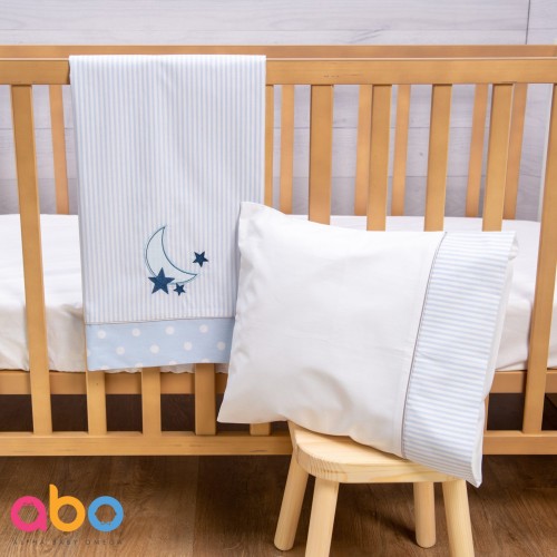 Σετ σεντόνια 3τμχ 70*140 Carousel σιέλ   ABO