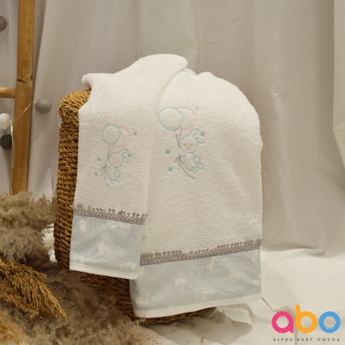 Σετ πετσέτες 2τμχ Carrot Μέντα ΑBO