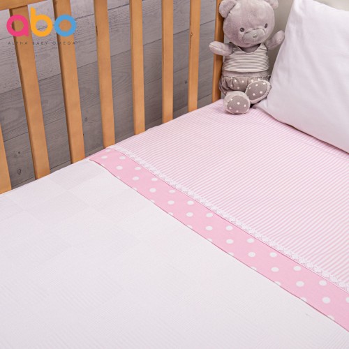 Πικέ κουβέρτα 100*150 Carousel ροζ  ΑΒΟ