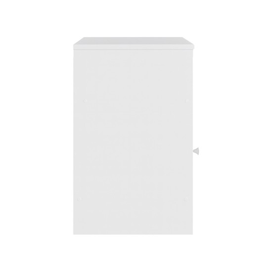 Κομοδίνο Foly με ένα ντουλάπι σε λευκή απόχρωση 40x40x50εκ