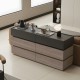 Συρταριέρα Sonlen mdf σε ανθρακί-sonoma απόχρωση 120x40x72εκ Συρταριέρα Sonlen mdf σε ανθρακί-sonoma απόχρωση 120x40x72εκ