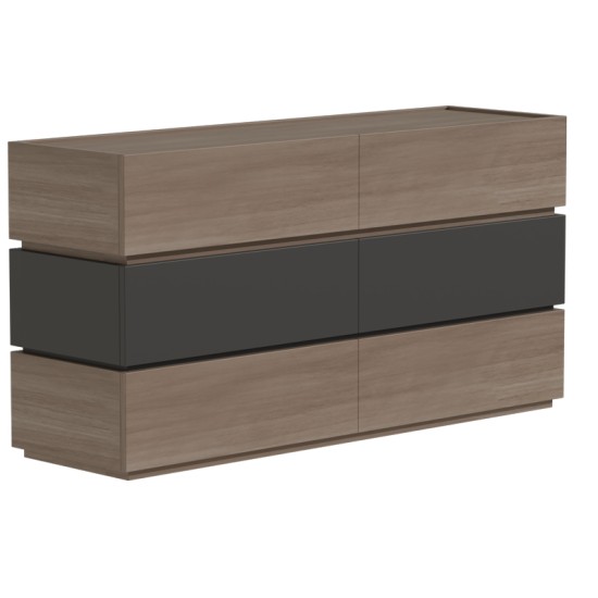 Συρταριέρα Sonlen mdf σε ανθρακί-sonoma απόχρωση 120x40x72εκ Συρταριέρα Sonlen mdf σε ανθρακί-sonoma απόχρωση 120x40x72εκ