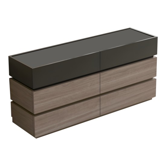 Συρταριέρα Sonlen mdf σε ανθρακί-sonoma απόχρωση 120x40x72εκ Συρταριέρα Sonlen mdf σε ανθρακί-sonoma απόχρωση 120x40x72εκ