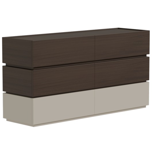 Συρταριέρα Sonlen mdf σε καρυδί-μπεζ απόχρωση 120x40x72εκ Συρταριέρα Sonlen mdf σε καρυδί-μπεζ απόχρωση 120x40x72εκ