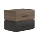 Κομοδίνο Sonlen mdf σε sonoma-ανθρακί απόχρωση 60x40x44.5εκ Κομοδίνο Sonlen mdf σε sonoma-ανθρακί απόχρωση 60x40x44.5εκ
