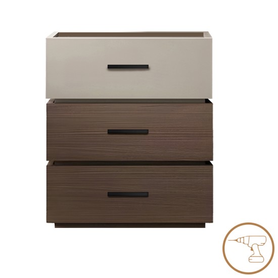 Κομοδίνο Sonlen mdf σε καρυδί-μπεζ απόχρωση 60x40x66εκ Κομοδίνο Sonlen mdf σε καρυδί-μπεζ απόχρωση 60x40x66εκ