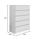 Συρταριέρα Kuanger mdf σε λευκή απόχρωση 80x40x109εκ Συρταριέρα Kuanger mdf σε λευκή απόχρωση 80x40x109εκ