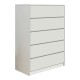 Συρταριέρα Kuanger mdf σε λευκή απόχρωση 80x40x109εκ Συρταριέρα Kuanger mdf σε λευκή απόχρωση 80x40x109εκ