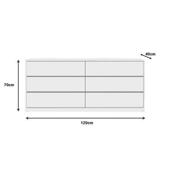 Συρταριέρα Kuanger mdf σε λευκή απόχρωση 120x40x70εκ Συρταριέρα Kuanger mdf σε λευκή απόχρωση 120x40x70εκ