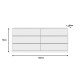 Συρταριέρα Kuanger mdf σε λευκή απόχρωση 120x40x70εκ Συρταριέρα Kuanger mdf σε λευκή απόχρωση 120x40x70εκ