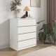 Συρταριέρα Kuanger mdf σε λευκή απόχρωση 80x40x80εκ Συρταριέρα Kuanger mdf σε λευκή απόχρωση 80x40x80εκ